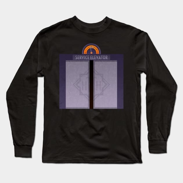 Service Elevator Long Sleeve T-Shirt by Maxigregrze